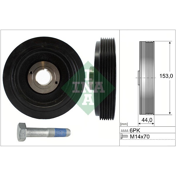 INA 544004220 Crank/Pul/Kit Fead Single 208