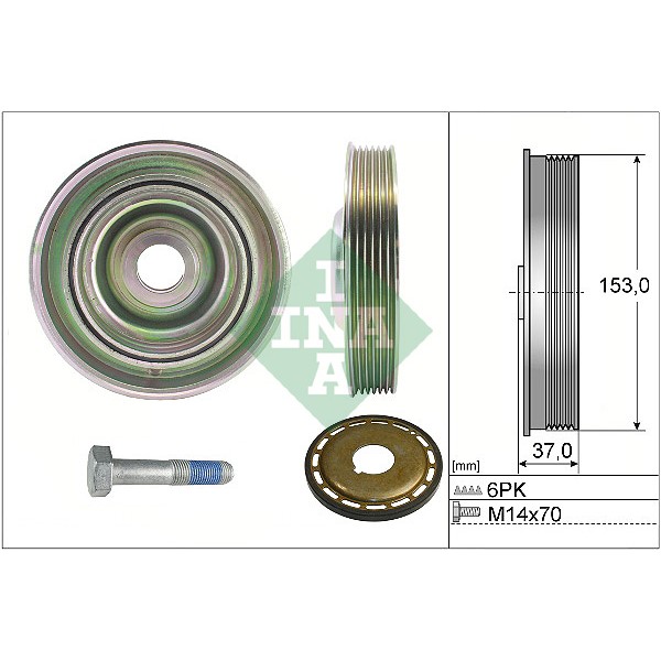 INA 544009721 Crank/Pul/Kit Fead Single 208 
