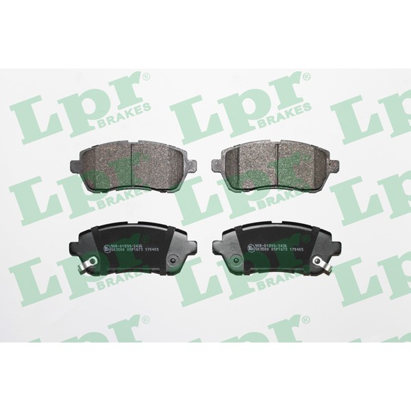 LPR 05P1673 Fren Balatası Ön (125Mm) Materıa Fiesta VI 06-