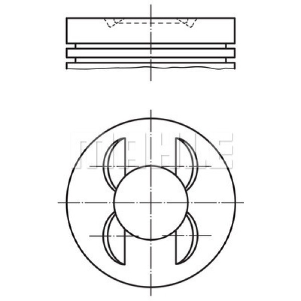 MAHLE 11300 Piston 89.90Mm Std W210 S210 C280 E280T 2.8I 96-03 M112.920/921 