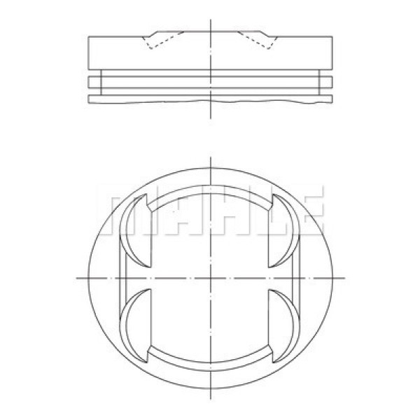 MAHLE 13400 Piston 89.90Mm Std W210 S210 C280 E280T 2.8I 96-03 M112.920/921 