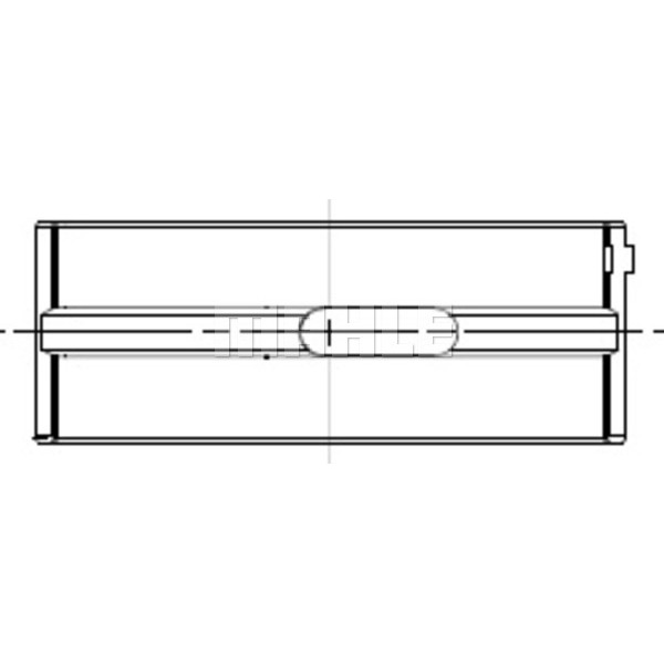 MAHLE 001HL21956025 Ana Yatak 0,25Mm (Om651.9, Tek Goz) W176 12-18 W246 11-18 W204 08-14 C117 14-19 