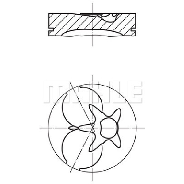 MAHLE 29302 Piston - Segman 0,50Mm (Om601.9, Om602.9, Om603.9, 87,50Mm) 190 W201 85-93 W124 85-95 W2 