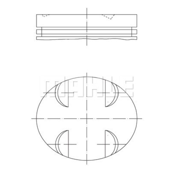 MAHLE 52400 Piston.272 92.90 Mm 