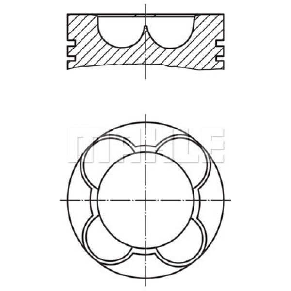 MAHLE 081PI00108000 Piston Segman M47N-M57N 84Mm 11257788396