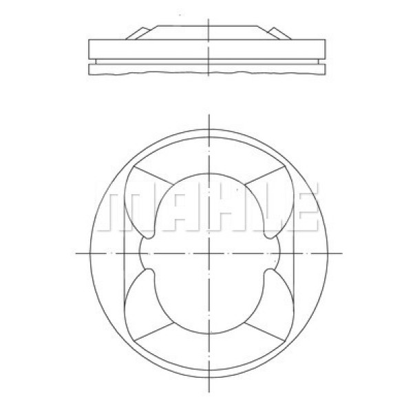 MAHLE 081PI00110002 Piston Segman 77.50 Mm N13 11257601181