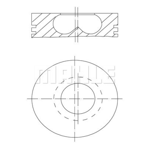 MAHLE 081PI00123002 Piston 