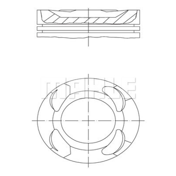 MAHLE 081PI00125000 Piston Segman Std 82Mm Bmw B38 A15 A F46 F45 F48 F39 Mini F54 F55 F56 F57 F60 