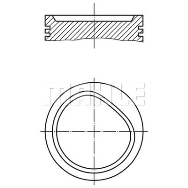 MAHLE 827200 Piston Segman Std 84Mm Bmw M40 E30 E34 