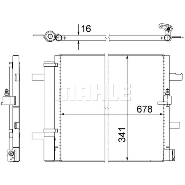 KNECHT AC2001S Klima Radyatörü (Kondenser) 11- A6-A7 2.0TFSI-TDI-3.0TFSI-TDI 