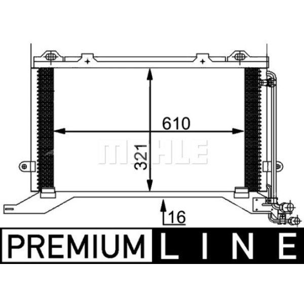 KNECHT AC248000P Klima Radyatörü (610×321×16) W210 S210 E 250 E 270 Cdı E 320 Cdı Om 605.962 (Eno:8F 