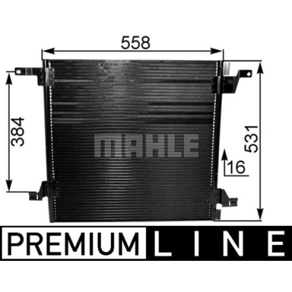 KNECHT AC259000P Klima Radyatörü (558×522×16) Mercedes Benz Ml 230 Ml 320 Ml 350 Ml 400 Ml 430 Ml 50 
