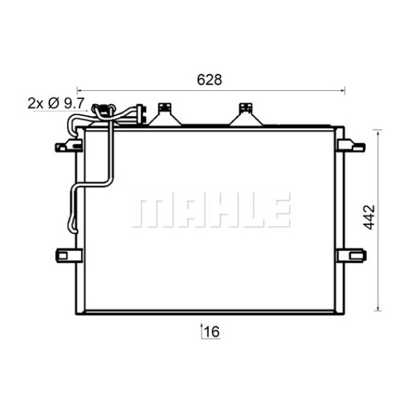 KNECHT AC318000S Klima Radyatörü (588×411×16) C219 W211 S211 Cls 350 Cls 55 Amg M 272.964 (Eno:8Fc35
