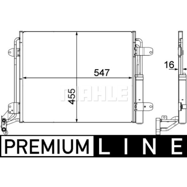 KNECHT AC454000P Klima Radyatörü (Kondenser) 07- Tiguan 