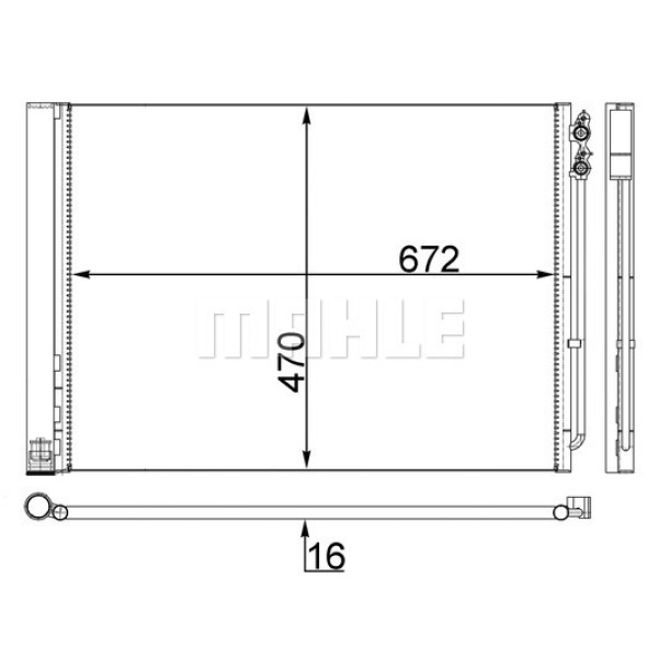 KNECHT AC567000S Klima Radyatörü (70×800) Bmw 5 / 7 (F0_) (Eno:8Fc351309144) 