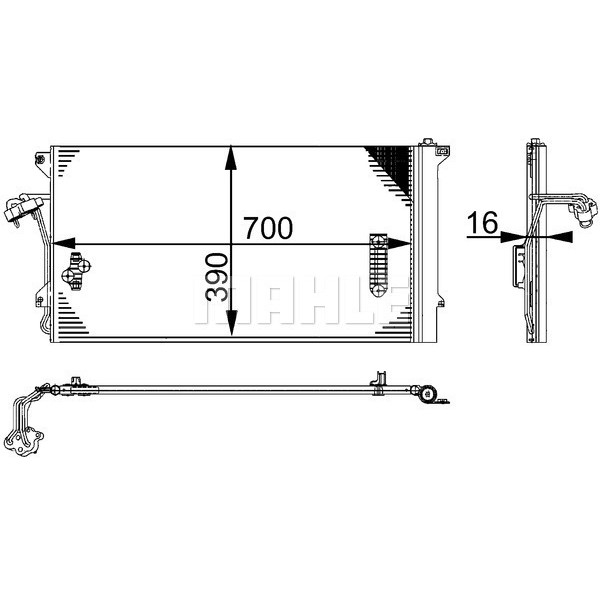 KNECHT AC659000S Klima Radyatörü (Kondenser) 03-11 Touareg-Q7-Cayenne 3.2 V6-4.2 V8 3.0TDI-5.0TDI