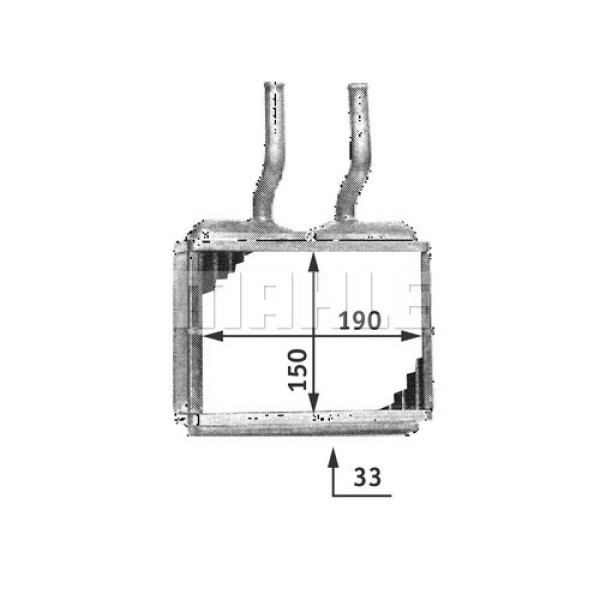 MAHLE AH139000S Kalorifer Radyatörü Corsa B Combo B Tigra A