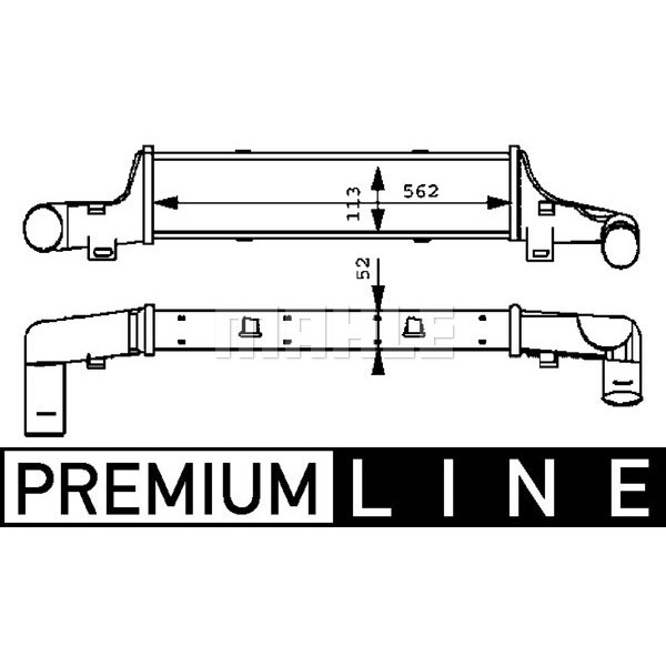 KNECHT CI52000P Turbo Radyatörü (562×113×52) W210 S210 E 200 E 200 Cdı E 220 Cdı M 111.947 (Eno:8Ml3