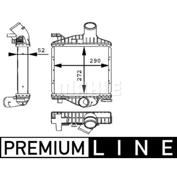 KNECHT CI88000P Turbo Radyatörü (272×290×52) Vito 638 97-03 Om 601.970 (Eno:8Ml376723701)