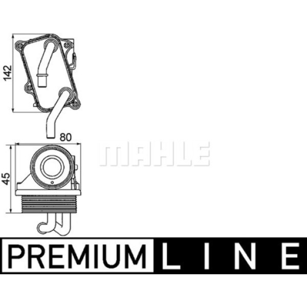 KNECHT CLC24000P Yağ Soğutucu Petek (142×80×45) W210 W220 E 240 E 280 E 320 M 112.911 (Eno:8Mo376725 