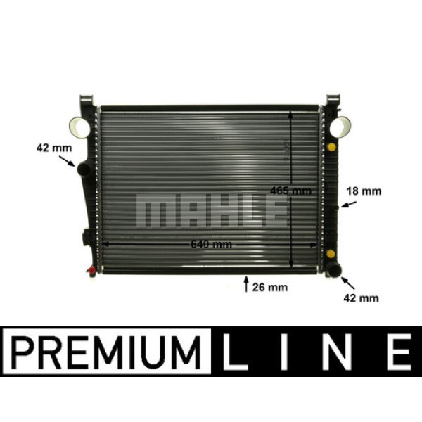 KNECHT CR2208000P Su Radyatörü (641×480×26) (Otomatik)(Manuel) W220 S 280 S 320 M 112.922 (Eno:8Mk37