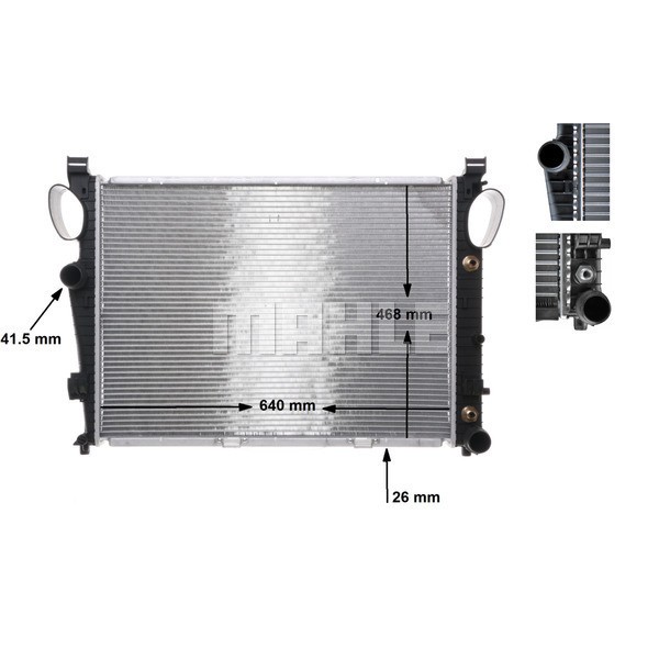 KNECHT CR304000S Su Radyatörü (640×468×26) W220 W221 S 280 S 320 S 350 M 112.922 (Eno:8Mk376712594)