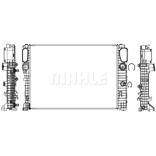 KNECHT CR37000S Su Radyatörü (640×462×34) C219 W211 S211 M 271.941 (Eno:8Mk376700594)