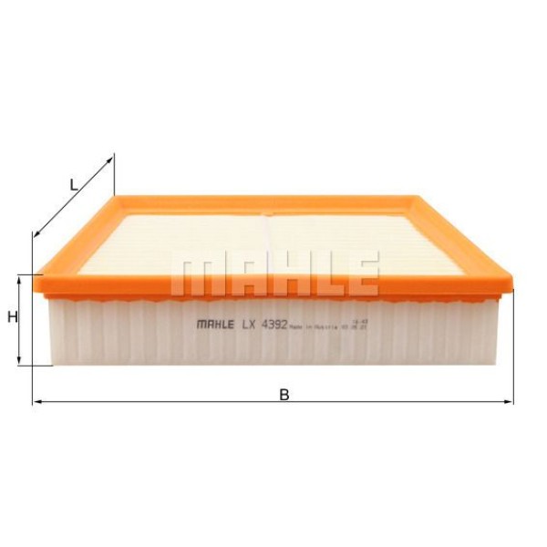 MAHLE-KNECHT LX4392 Hava Filtre Land Rover Range Rover Discovery-Sport Evoque 17 2.0 D E1446L