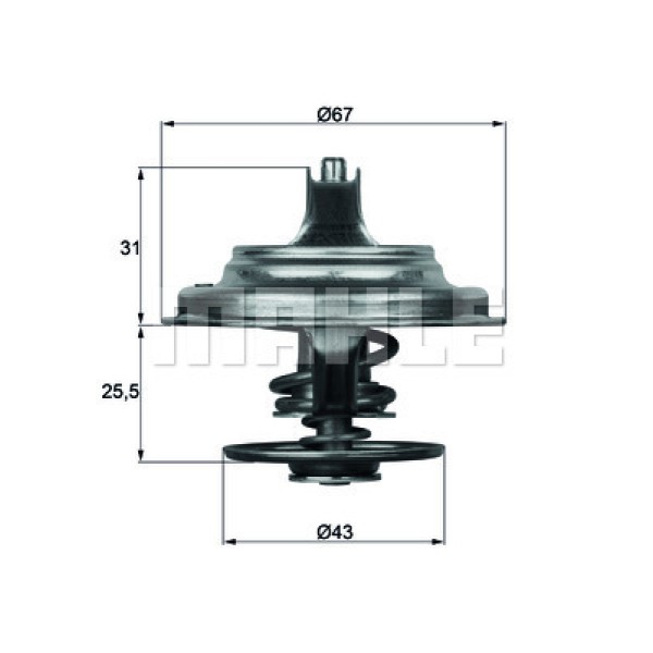 MAHLE TX2379D Termostat Thermostat İnsert