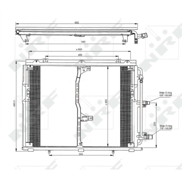 NRF 35229 Klima Radyatörü S-Class W140 91-98 C140 92-99
