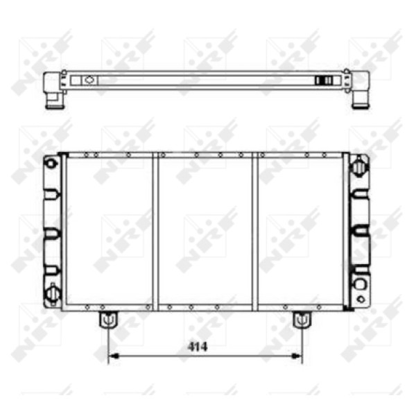 NRF 504120 Motor Su Radyatörü Saab 900 2.0 89-94 (Bakır) 