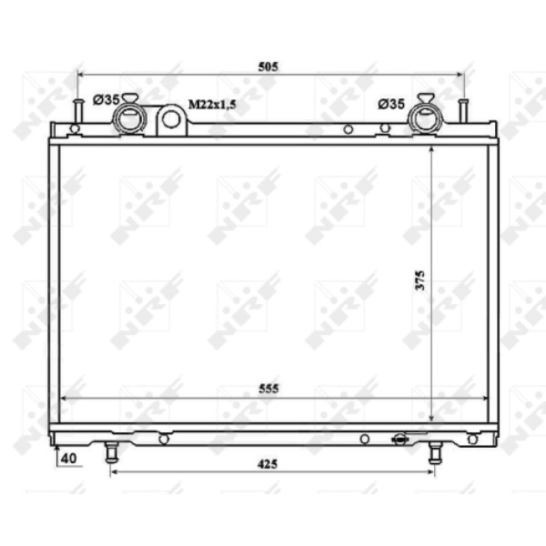 NRF 53201 Motor Radyatörü Brava Bravo Marea 1,9 