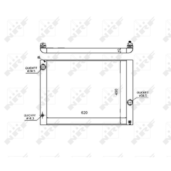 NRF 53724 Motor Su Radyatörü Bmw M54 N62 N73 E60 E63 E64 E65