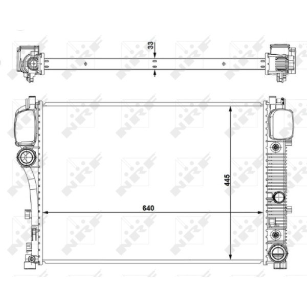 NRF 53839 Motor Su Radyatörü S-Class W221 06-13 C216 06-13