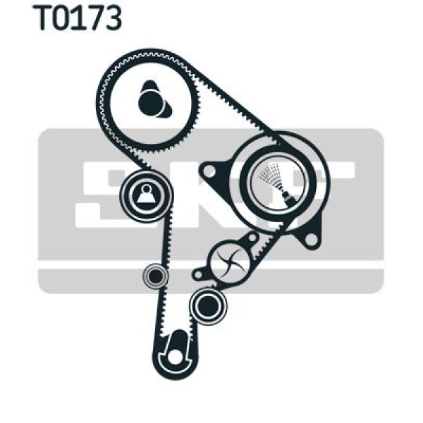 SKF VKMA01244 Triger Eksantrik Gergi Seti Crafter 06- 2.5 TDI BJK Bjl Bjm 