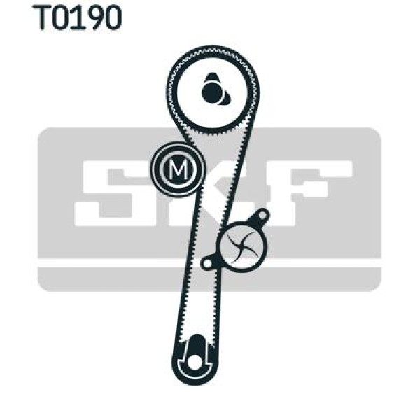 SKF VKMC06002 Triger Eksantrik Gergi Seti Devirdaimlı CLIO II CLIO III CLIO IV Logan Sandero 1.2 D4F