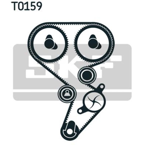 SKF VKMC06021 Triger Eksantrik Gergi Seti Devirdaimli 04- CLIO III Megane II III Laguna II III Fluen 