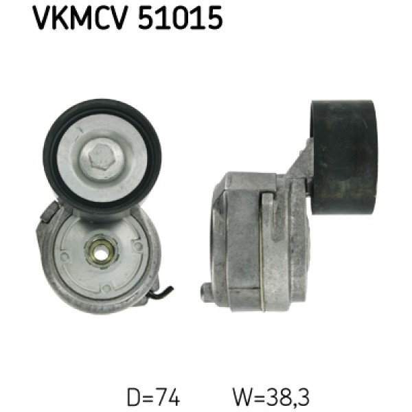 SKF VKMCV51015 Gergi Rulmanı V Kayışı Kütüklü 