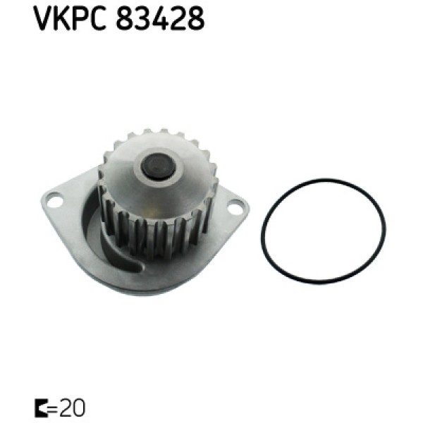 SKF VKPC83428 Devirdaim Su Pompası 106 206 306 405 / Ax Saxo Xsara Xantıa C15 1.6 8V Tu5Jp 1.5D