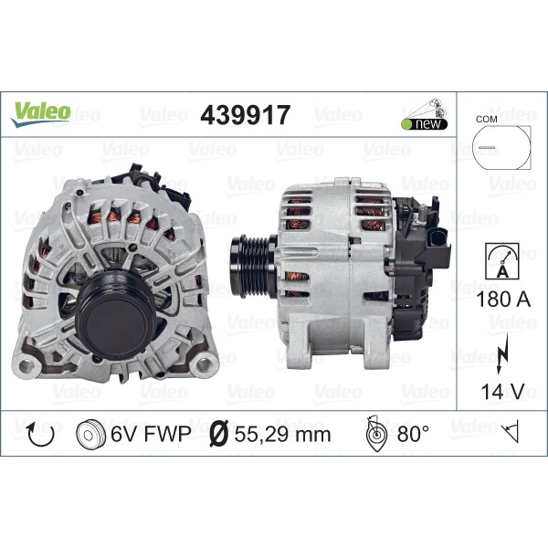 VALEO 439917 Alternatör V40-C-Max-Focus-Mazda III 