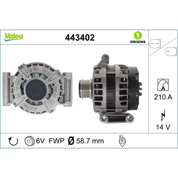 VALEO 443402 Alternatör 