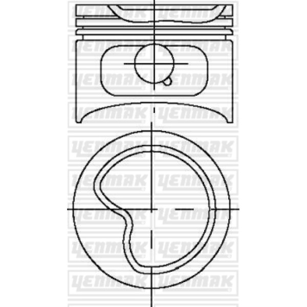 YENMAK 31-3646-0 Piston - Segman Std. (M103.9, 88.50Mm) W124 85-93 W126 86-91 R107 85-89