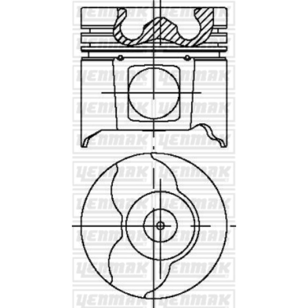 YENMAK 4183-STD Piston Segman Megane Laguna 1.9 Kangoo 1.9Td CLIO Trafic F9Q 80.01
