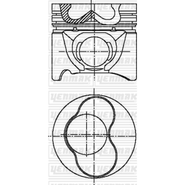 YENMAK 4301-STD Piston Segman 79.51Mm Std 1-2 Pistonlar Bora Caddy II Golf III IV Beetle Passat Polo