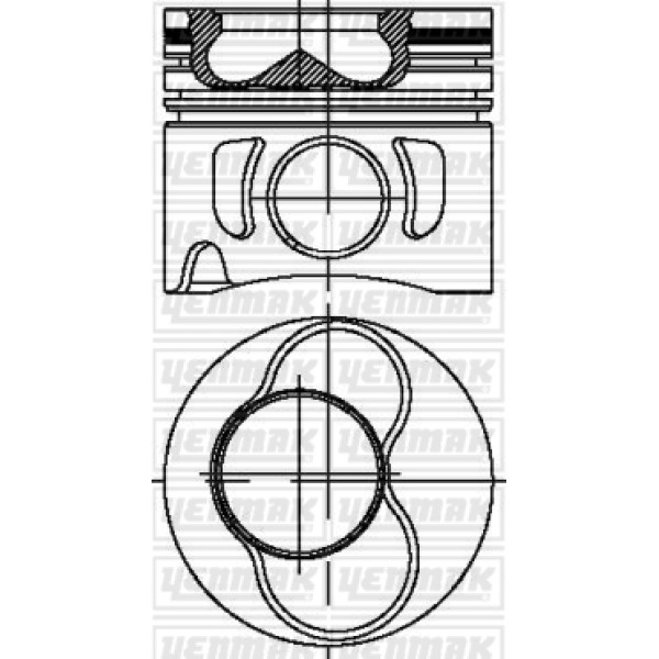 YENMAK 4319-STD Piston Segman 79.51Mm Std 4 Silindir Motorun 1.-2. Pistonlar Caddy III Golf IV V Bor