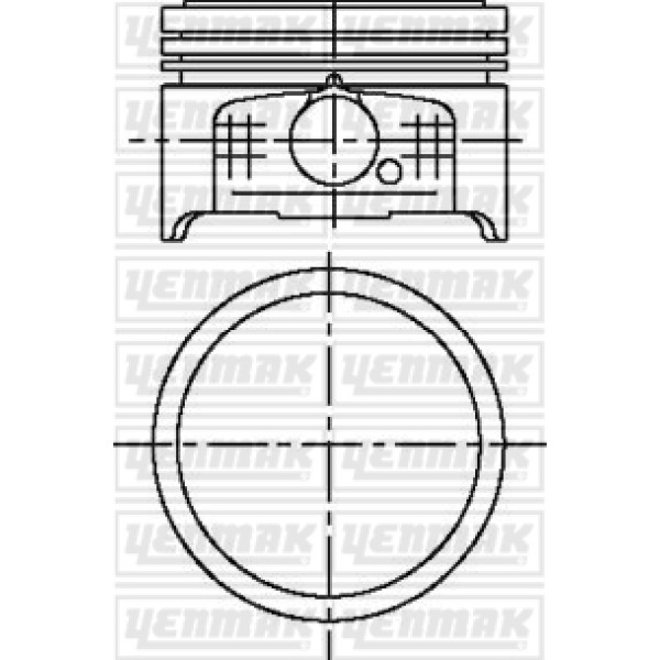 YENMAK 4501-STD Piston Segman 106 206 306 Partner II Berlingo II Tu3Jp 1.4 8V 04- Boy 50Mm Tepe Düz