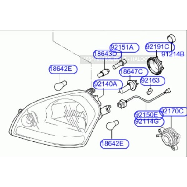 HMC 921042E020 FAR ÖN SAĞ TUCSON MANUEL